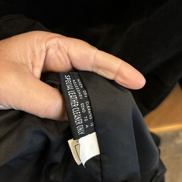 Adventure Bound Originals Duster Outback Trench Coat XL Black Suede Snaps Lined - Picture 14 of 16